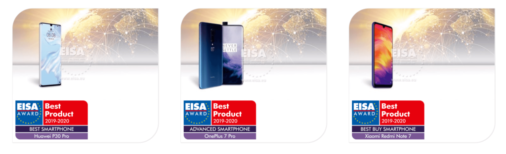 EISA Smartphones Ganadores 2019