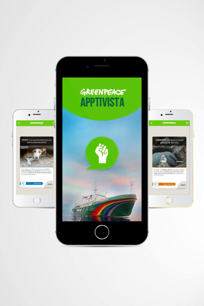 medio ambiente - greenpeace apptivista tecnobit