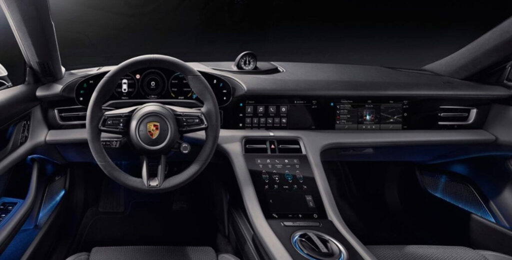 porsche taycan interior revelado 