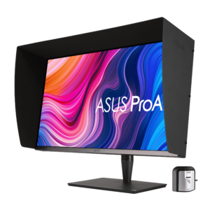 ASUS ProArt Monitor PA32UCG-K Frontal diagonal Cubierta