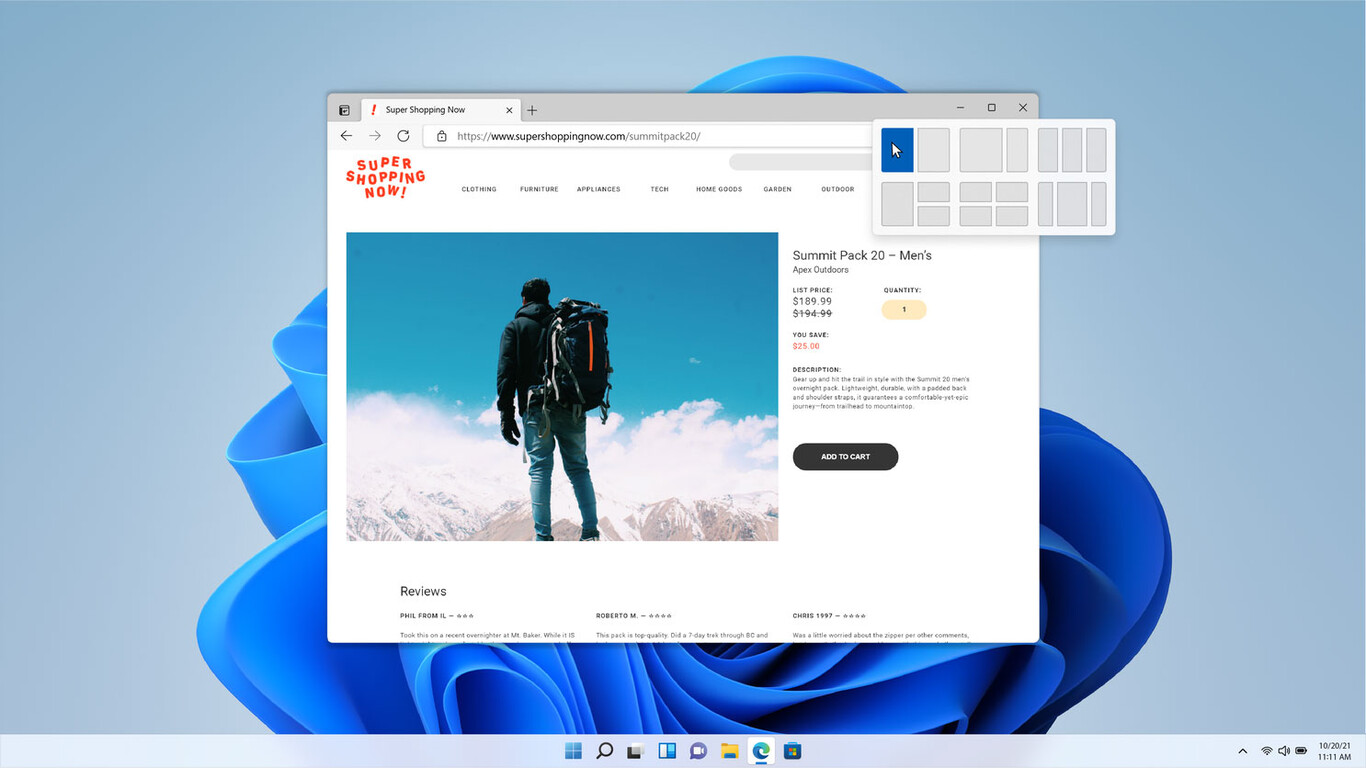 windows 11 lanzamiento layouts