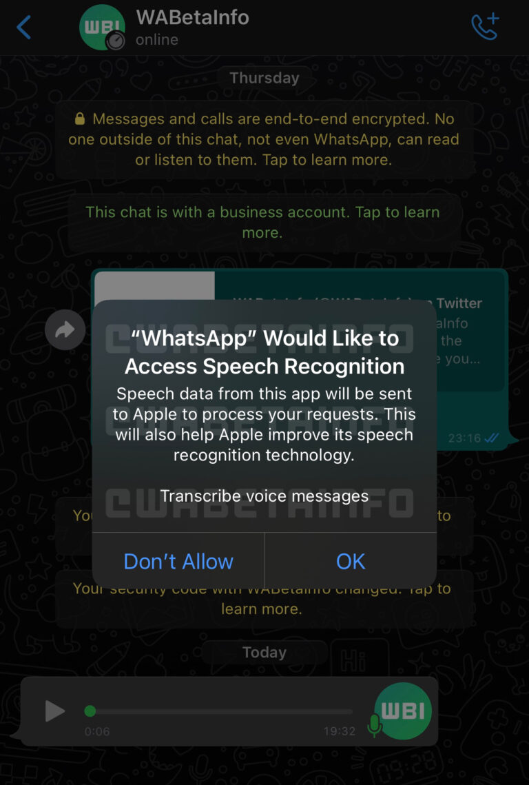 whatsapp transcripción de audio a voz