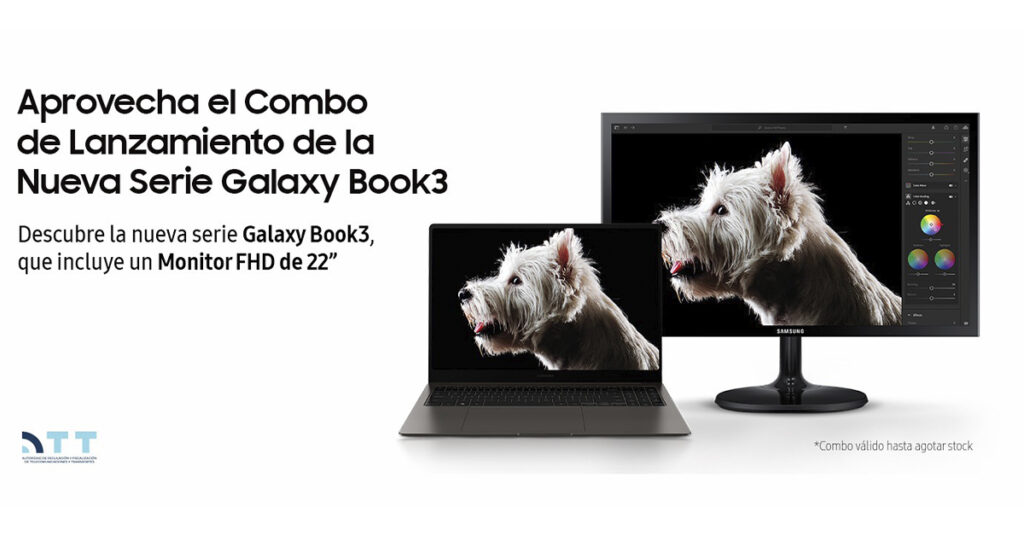 combo samsung galaxy book3 monitor 22 pulgadas samsung bolivia