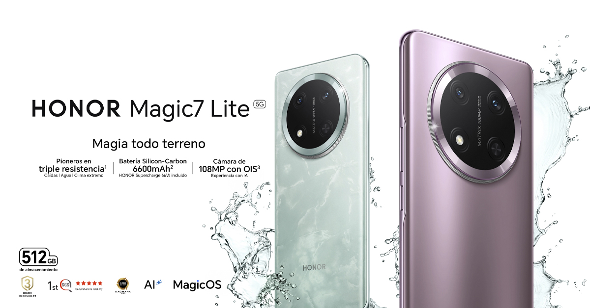 HONOR Magic7 Lite llega a Bolivia: Magia Todo Terreno que desafía los límites de la resistencia