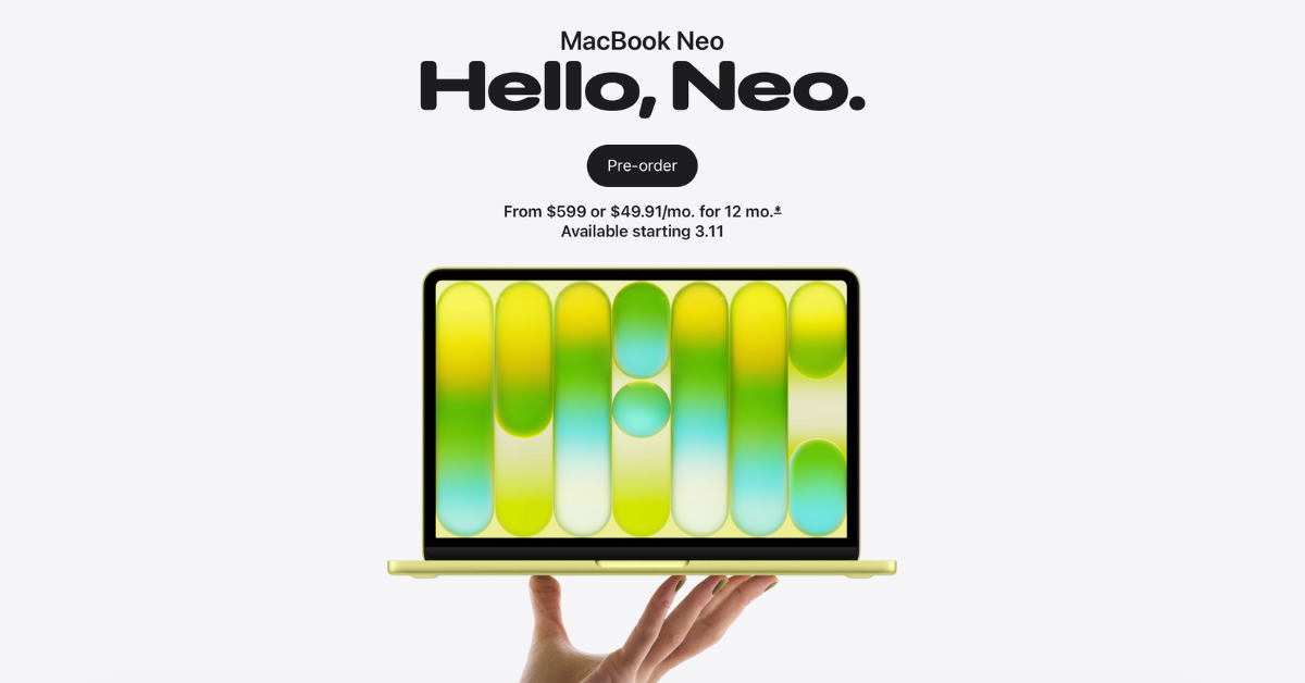 Apple podría dejar de producir la MacBook Neo más barata pese a su éxito