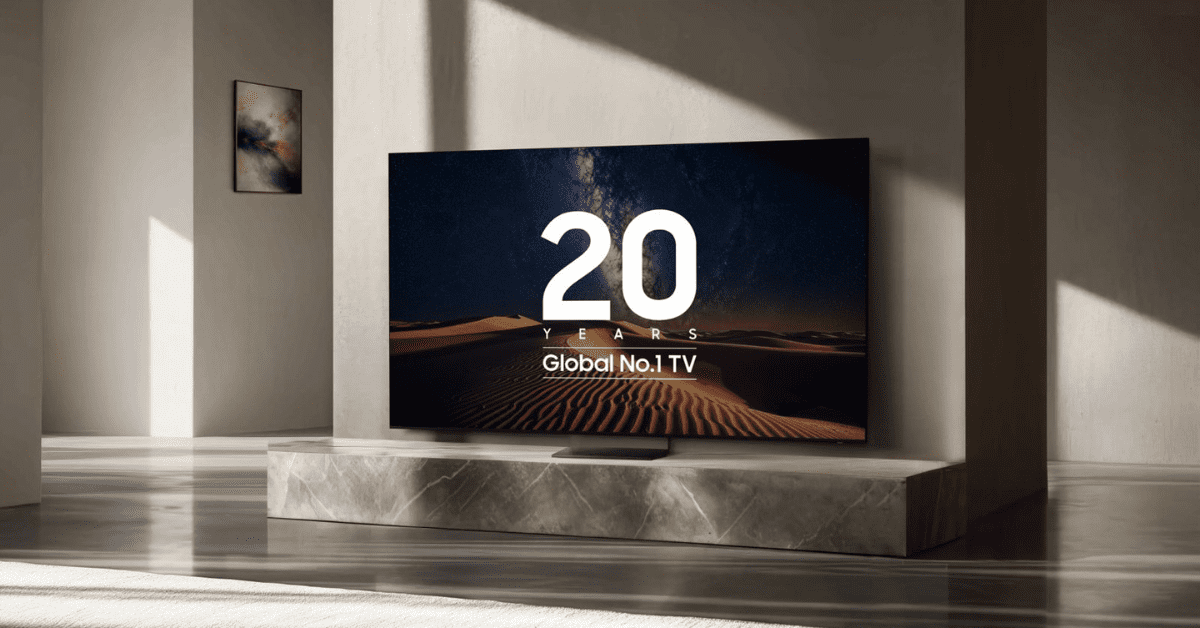 Samsung cumple 20 años consecutivos como la marca de televisores número 1 del mundo